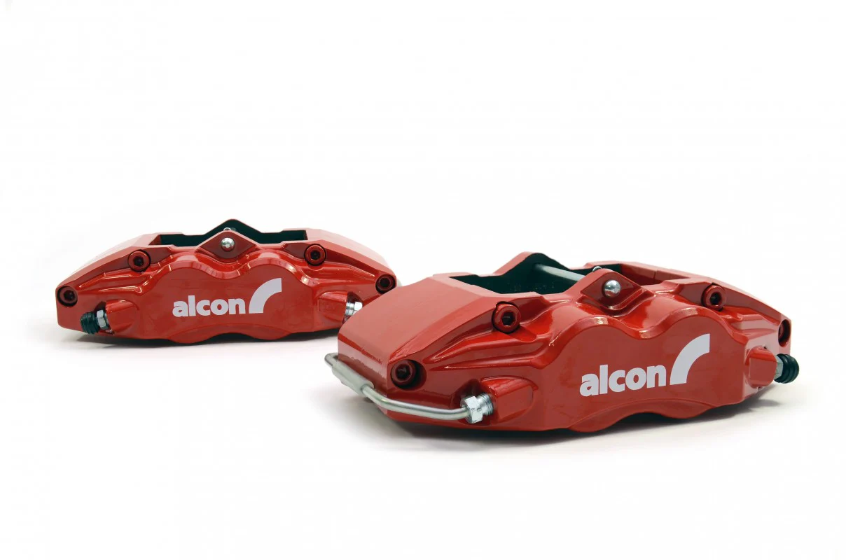 RCM / ALCON Rear 4 Pot Brake Kit Red 343mm - Image 4