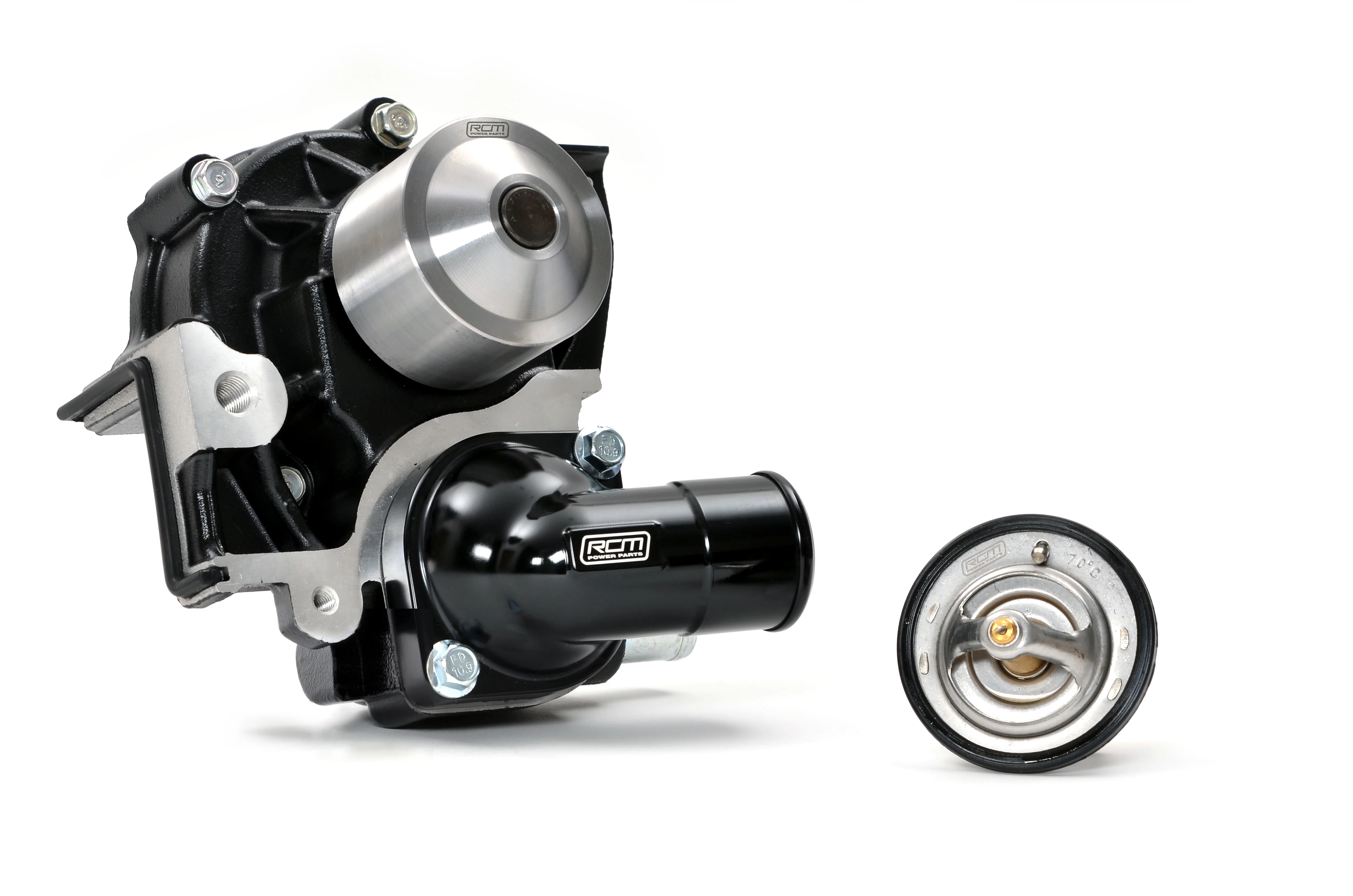 RCM Black Series Water Pump & 70 Degree Thermostat - 2 Port - Image 8