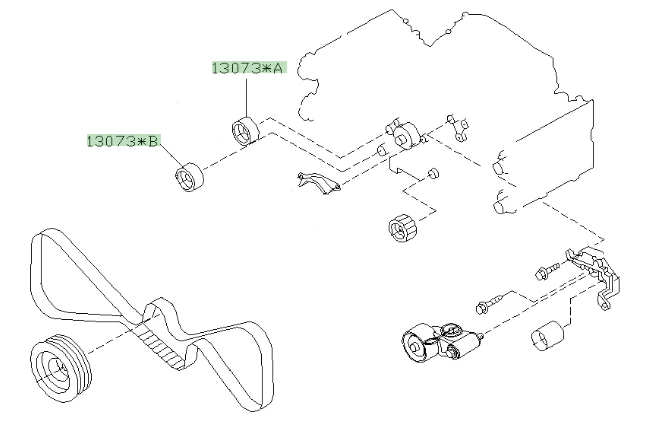RCM Eccentric Adjustable Idler Dual Bearing Set - Image 6